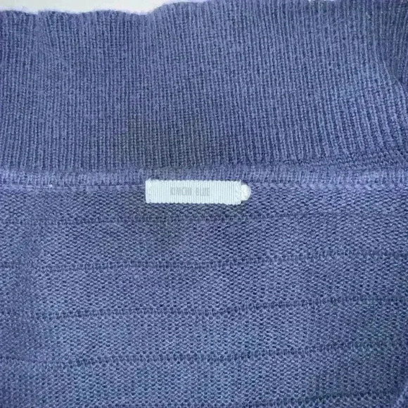 Kimchi Blue Bow Ribbed Knit Sweater Top 100% Cotton Blue Women Size Unknown - Picture 5 of 5